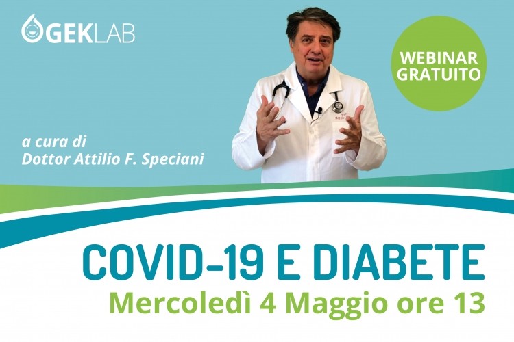 Covid-19 e diabete: perché il Covid lo facilita e come difendersi. Un webinar per tutti mercoledì 4 maggio