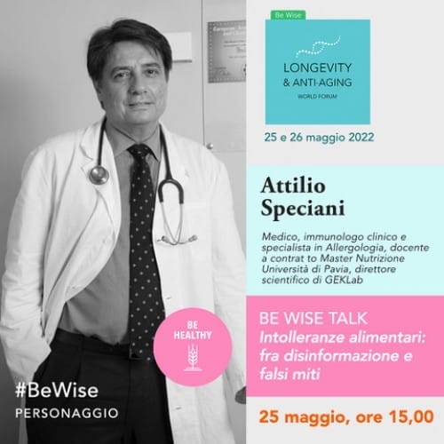 Intolleranze alimentari: fra disinformazione e falsi miti. Il 25 maggio un mio webinar gratuito all'interno di BE WISE