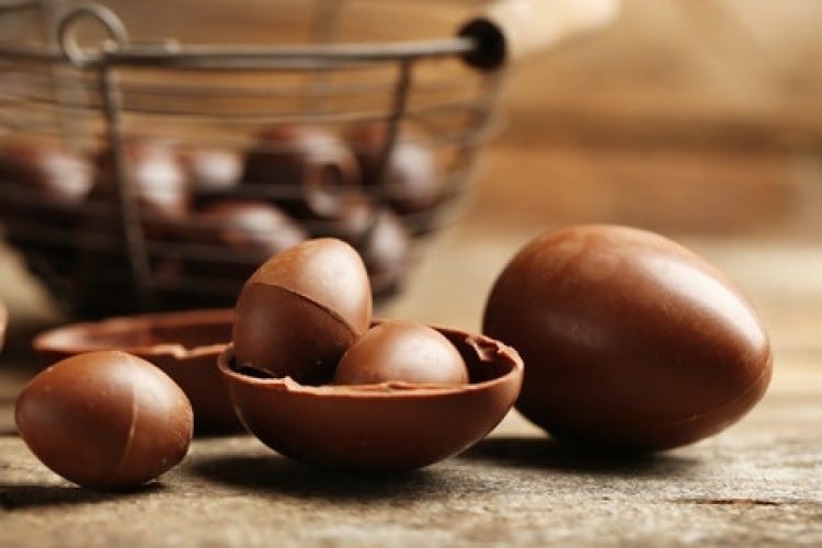 Pasqua serena, con uova e cioccolato