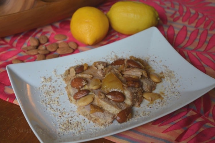 Arrosto al limone con mandorle