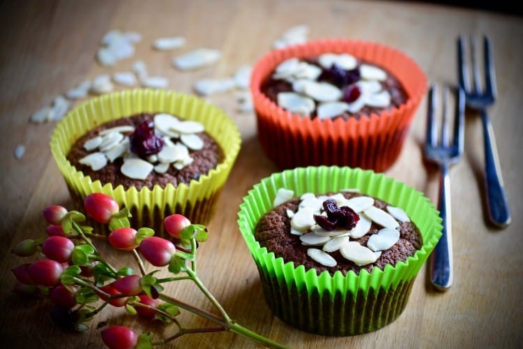 Muffin gluten free al cioccolato, carote e zenzero