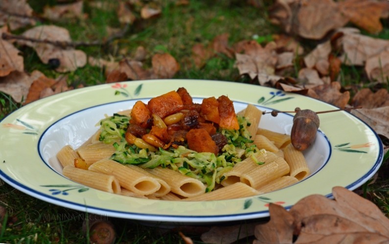 Penne integrali al profumo di zucca