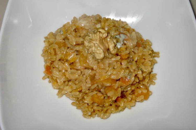 Risotto di zucca e gorgonzola