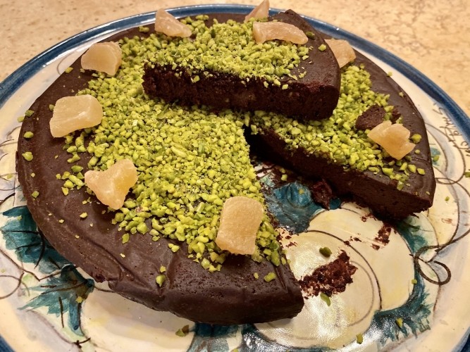 Torta al cioccolato senza frumento e lievito