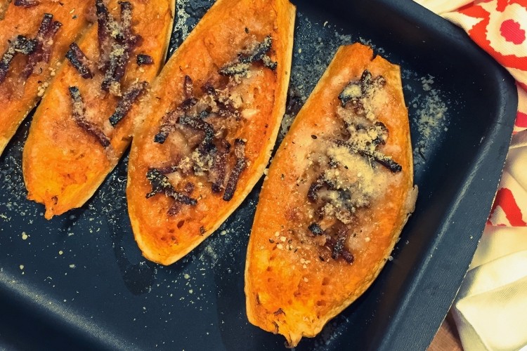 Zucca al forno farcita