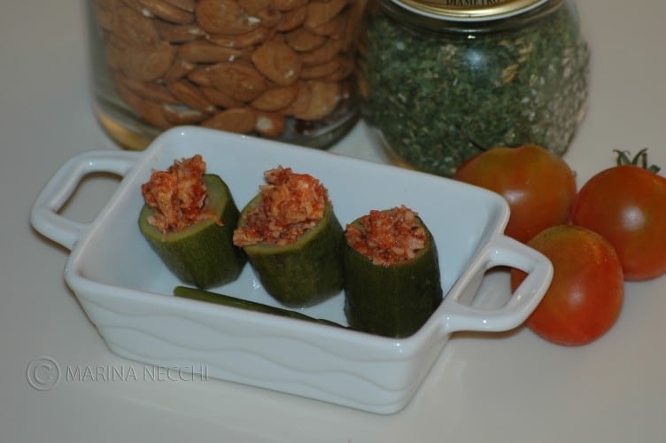 Zucchine ripiene (sushi mediterraneo)